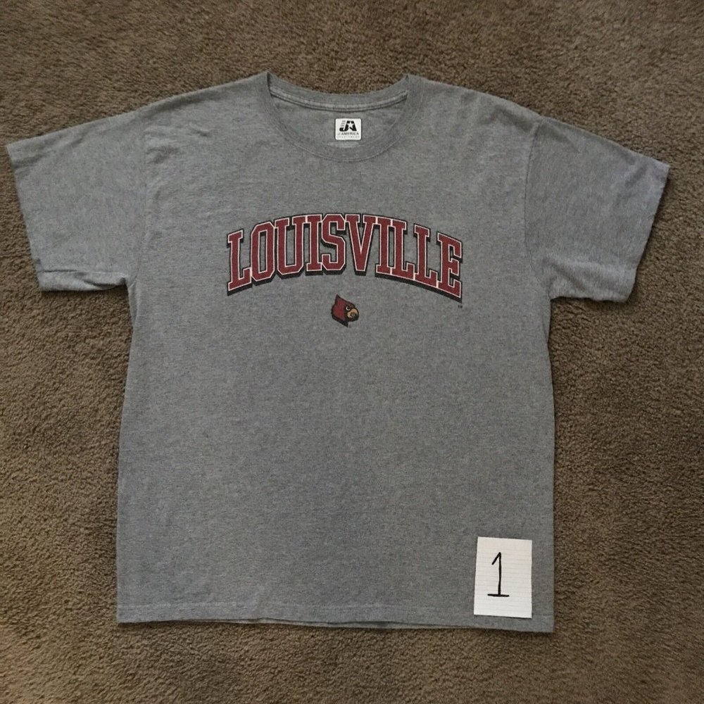 Louisville Cardinals Men's Short-Sleeve T-Shirts Pick #, Sizes On Picture.